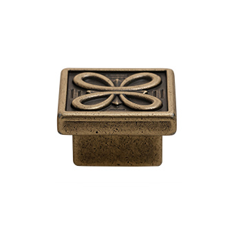 Ручка-кнопка 35х35мм, бронза