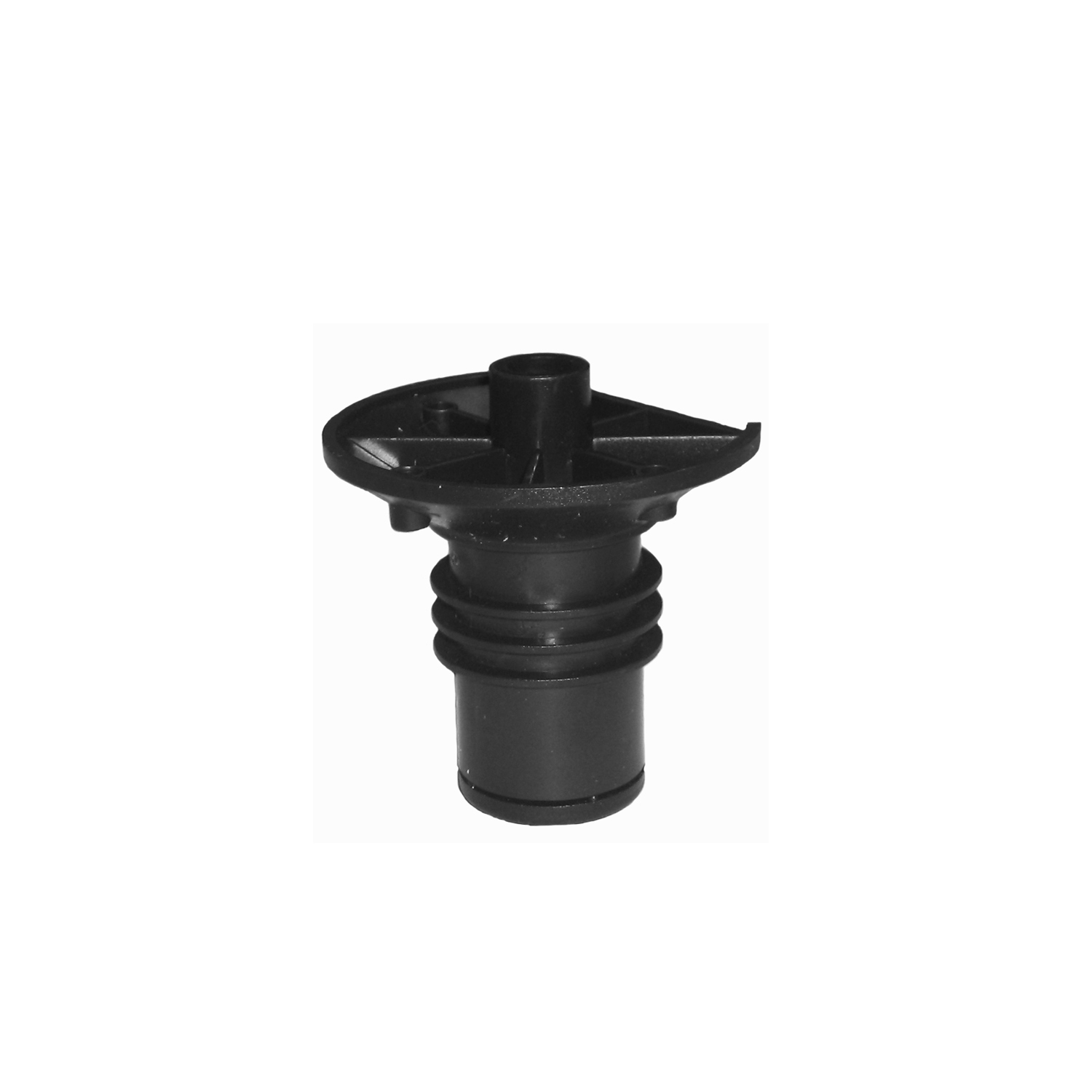 Опора цокольная H32мм, с полукруглой площадкой, черный