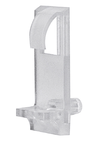 Полкодержатель для деревянных полок 16мм со штоком D5мм, прозрачный