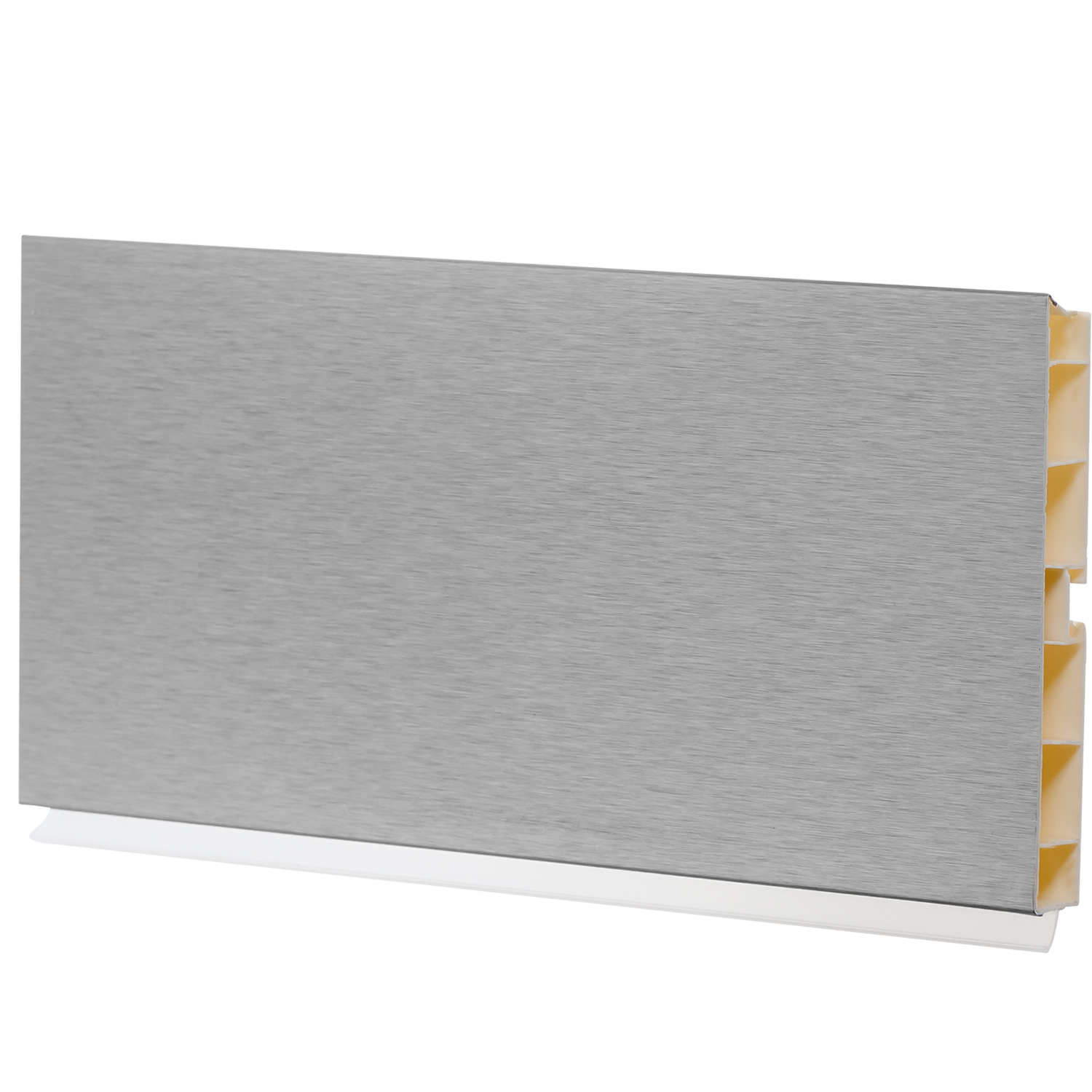 Цоколь h=100мм L=4м с защит.пленкой, нерж.сталь