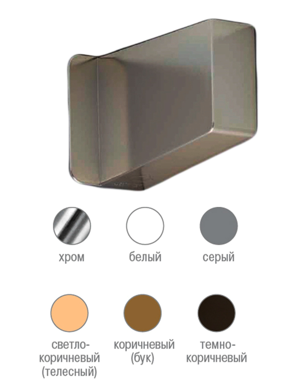 Заглушка крепления 140/1/SX, левая, хром