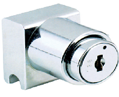 Замок мебельный для стеклянных раздвижных дверей, хром