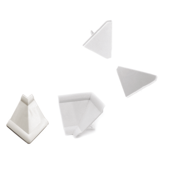 Комплект угловых эл-тов и заглушек д/прист.профиля 240/S, серый