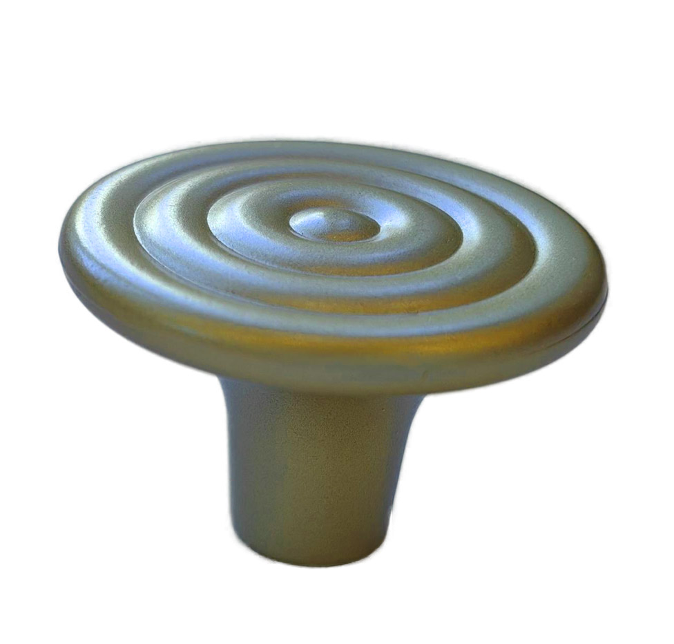 Ручка кнопка 30х30мм, золото матовое