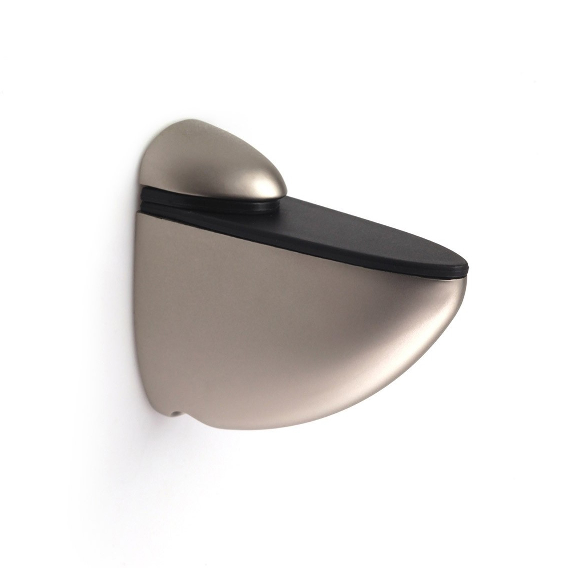 Менсолодержатель для деревянных и стеклянных полок 3-40мм, матовый никель