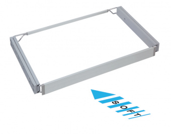 Алюм.подставка 690-760х500мм для шкафов с крепеж.компл.