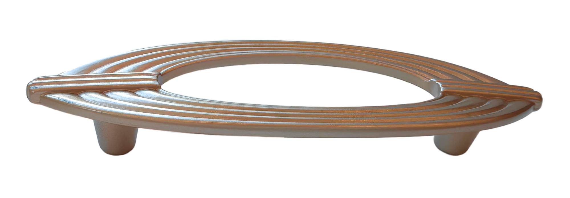 Ручка-скоба L=96мм, медь светлая