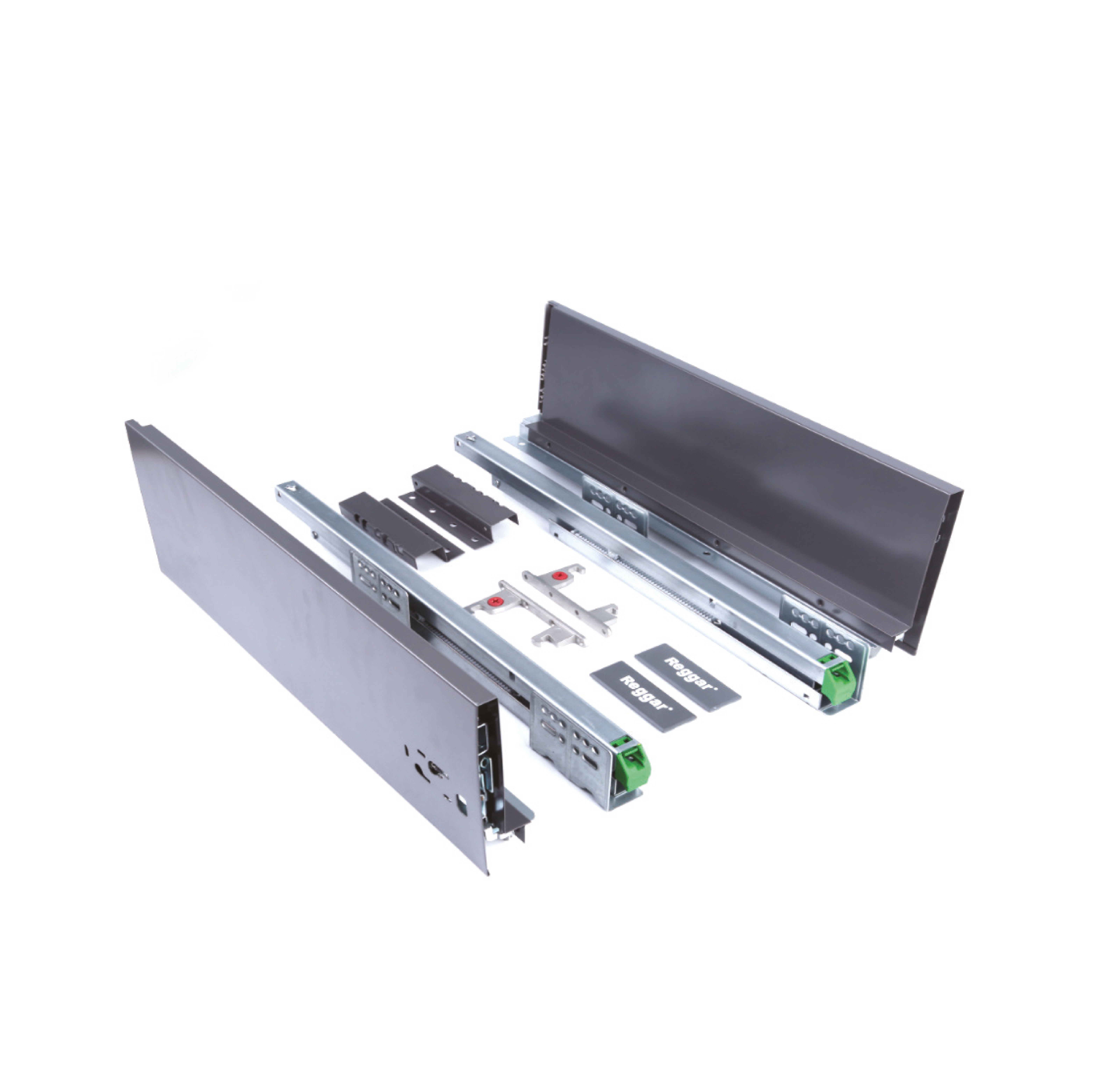 К-т тонкостенного ящика D-BOX H=135мм L=450мм на напр. с аморт., графит