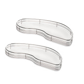 К-т из 2-х полок FlyMoon V2, правые, д/фасада 45см, белый. Небольшой скол на торце полок