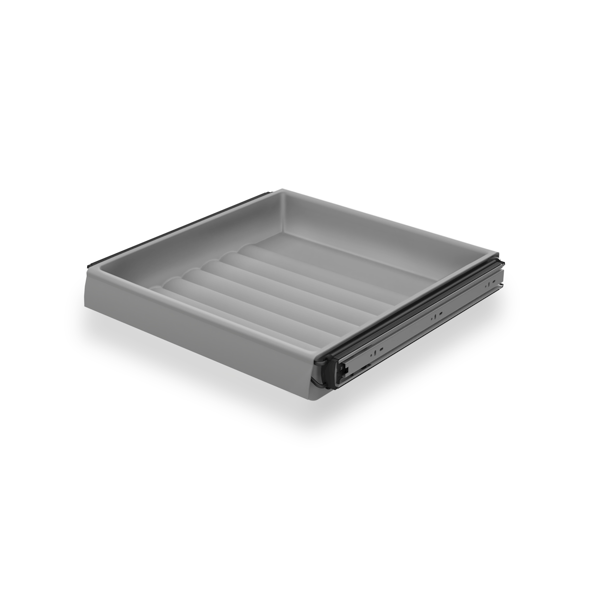 Пластиковая выкатная ёмкость для белья L=540-700мм, антрацит