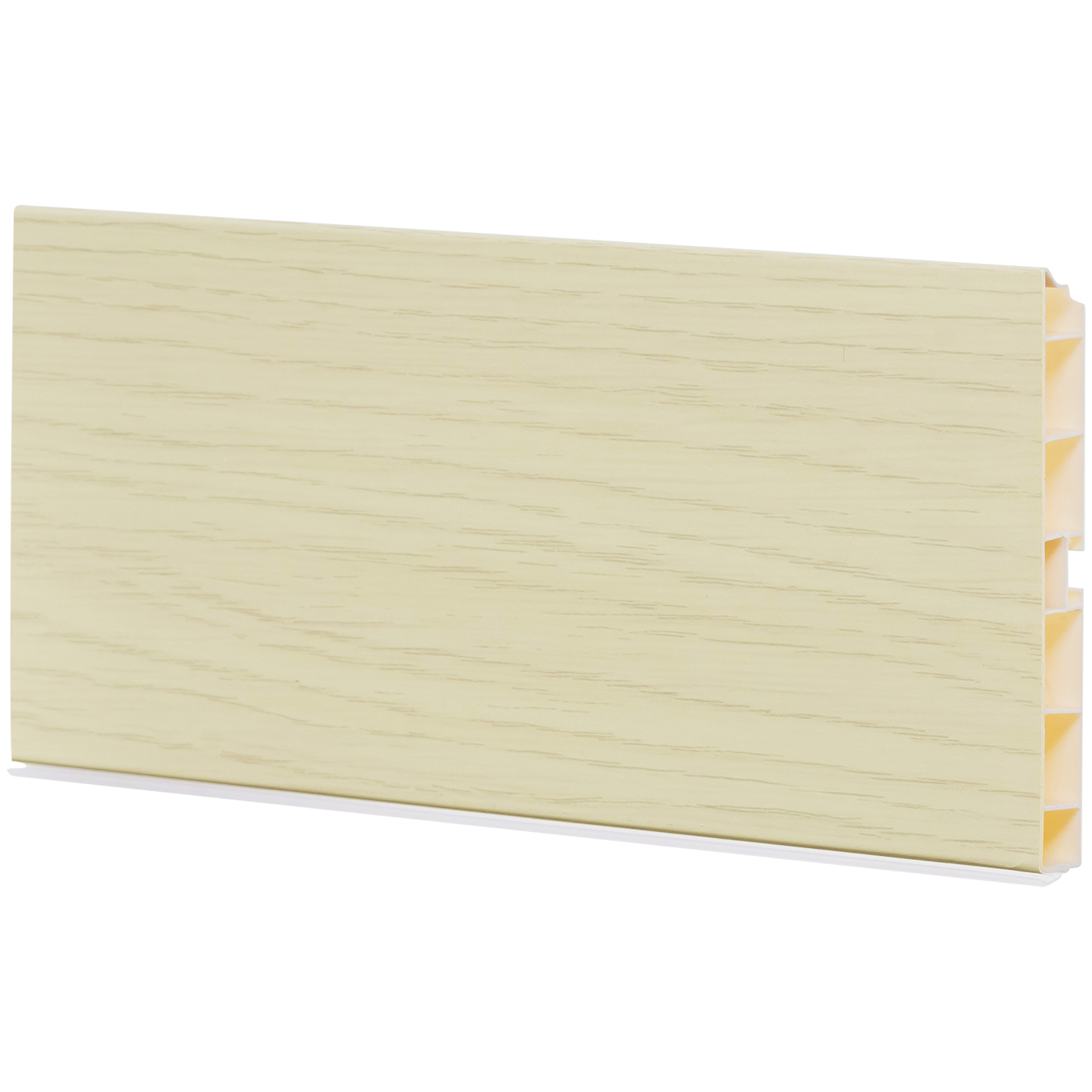 Цоколь h=100мм L=4м с защит.пленкой, ясень белый