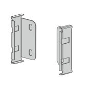 К-т креплений д/задней стенки SlimBox H=90, белый