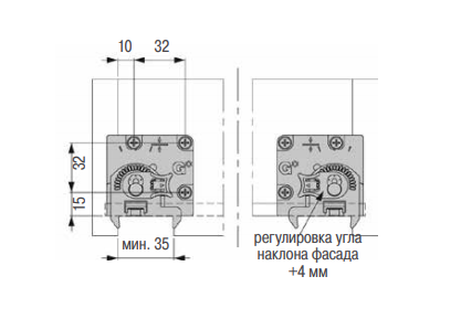 Крепление д/DynaPro заднее левое