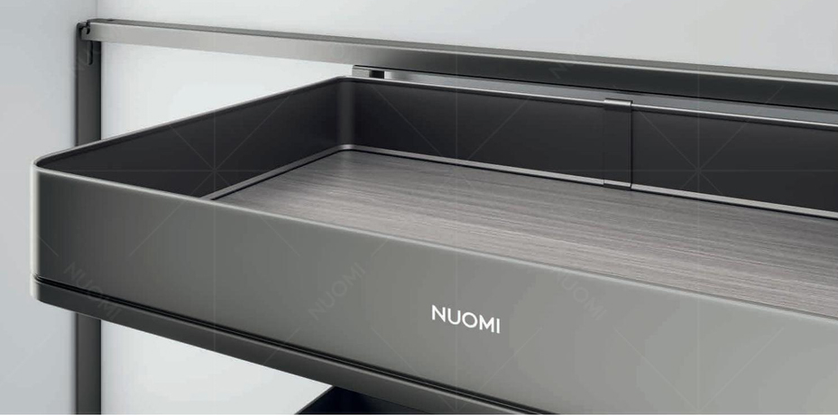 Поворотно-выдв.мех-зм LAMBO в угловой шкаф от 900мм, правый, т-серый