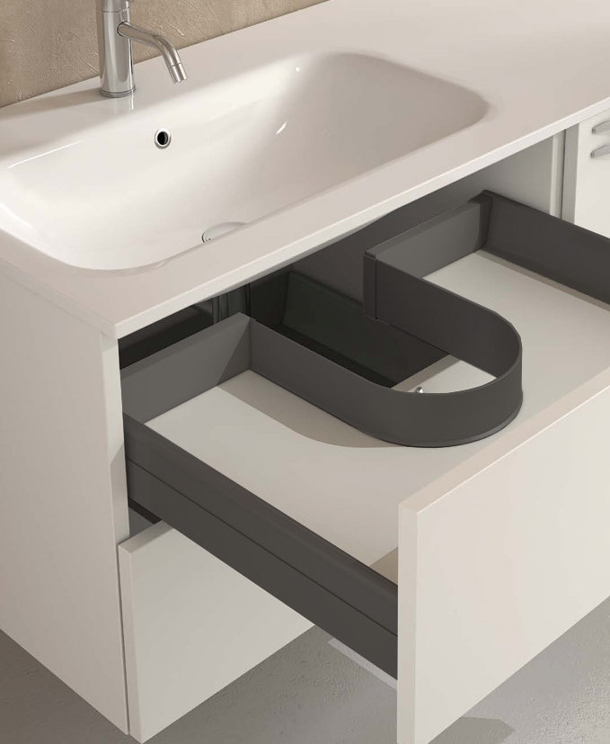 Профиль д/ящика под раковиной L=680мм, h=60мм, графит