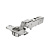 Петля HETTICH Sensys 8645i (B3) 110°, ТФ 15-24, полунакладная, с доводчиком TH52 Ø35, никель