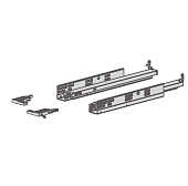 К-т скрытых напр.Slimbox 450мм полн.выдв+аморт.с креп.комп.