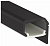 Профиль самоклеящ-ся под LED ленту для Gola и цоколя L=4.2 м, черный