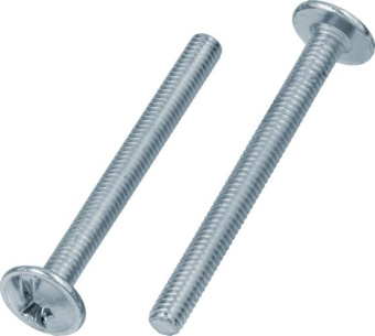 Винт с полукруглой головкой с буртиком M4x12мм, цинк
