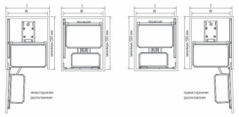 К-т полок для пятиуровневого пов.-выд.механизма LAMBO в шкаф 450мм, H1430мм, т-серый