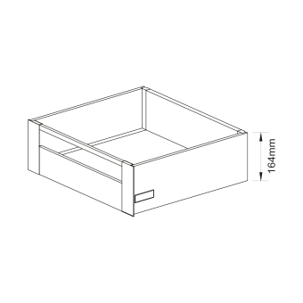 Релинг прямоуг. поперечный L=1100мм для передней панели D-BOX, белый