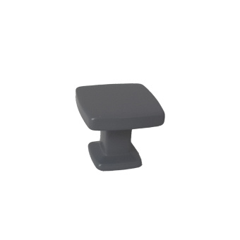 Ручка-кнопка 28х28мм, серый матовый