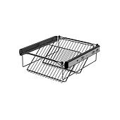 Полка для обуви L=780-930мм, антрацит