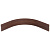 Радиусный эл-т H100, R296 (внутр.сторона) орех мореный