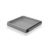 Пластиковая выкатная ёмкость для белья L=540-700мм, антрацит